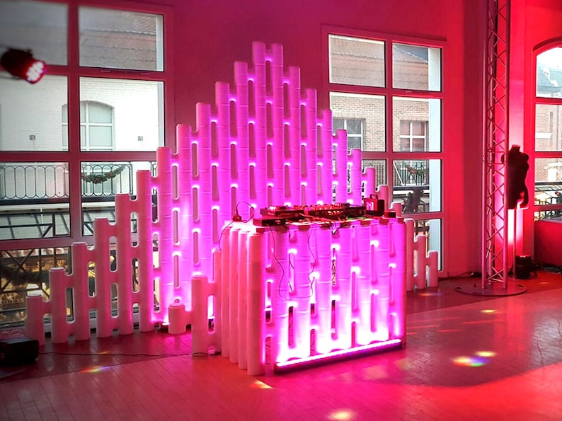 Modular Room Divider for Sloped Ceilings | No Drill Freestanding ...