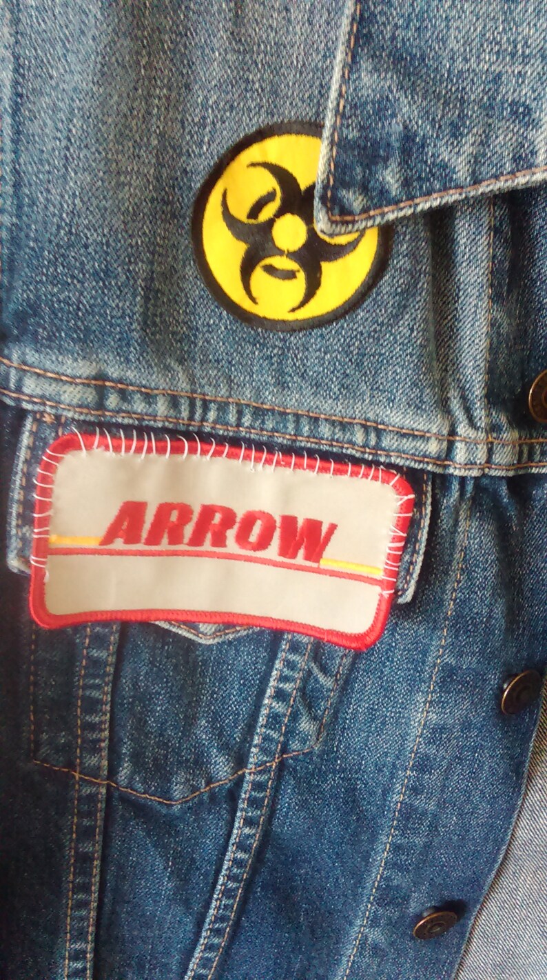 Tank Girl Gas Station Patch Denim Etsy