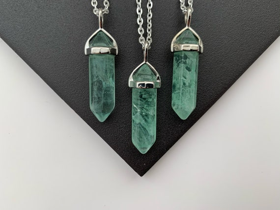 Green fluorite pendant sale