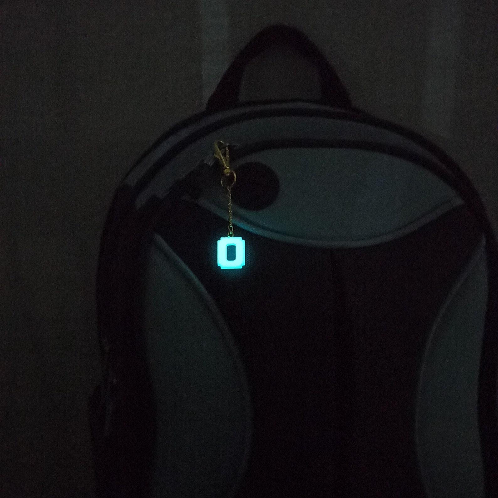 Initial Keychain Glow Keyring Letter Keychain Name Keychain - Etsy