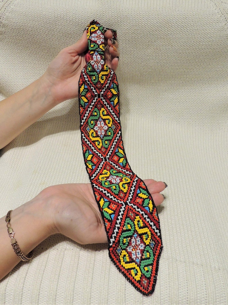Bead Tie Bead Bow Tie Ukrainian Mens Tie Ukrainian Embroidery | Etsy
