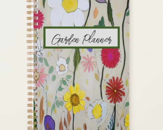 2024 Garden Planner, Undated Floral and Botanic Planner, Gift for Gardener, Spring Gardening, Valentine Gift