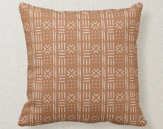 Brown Ethnic Pillow, African Brown Mudcloth Design Pillow,  African Design, Mudcloth Pattern, African Pattern Pillow, African Accent Pillow