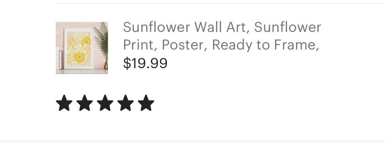 Sunflower Wall Art, Sunflower Print, Sunflower Poster, Ready to Frame, Sunflower Wall Decor, Sunflower Decor Wall, Sunflower Floral Print image 6