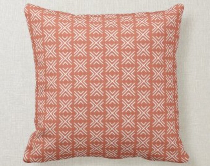 Ethnic Pillow, African Mudcloth Design Pillow, Clay Color African Design, Mudcloth Pattern, African Pattern Pillow, African Accent Pillow