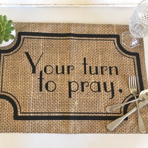 Funny Sayings, Thanksgiving Placemat Set, Family Drama, Fall Placemats, Burlap Design, Cloth Placemats With Words, Sets, Fall Decor image 9