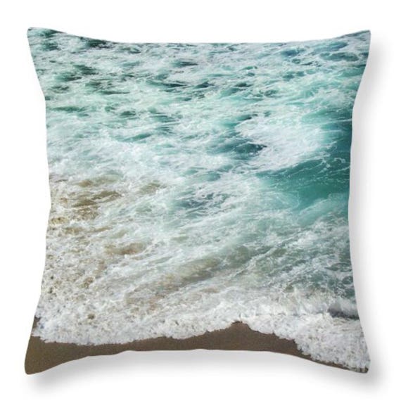 Decorative Throw Pillow Ocean Meets Beach Etsy