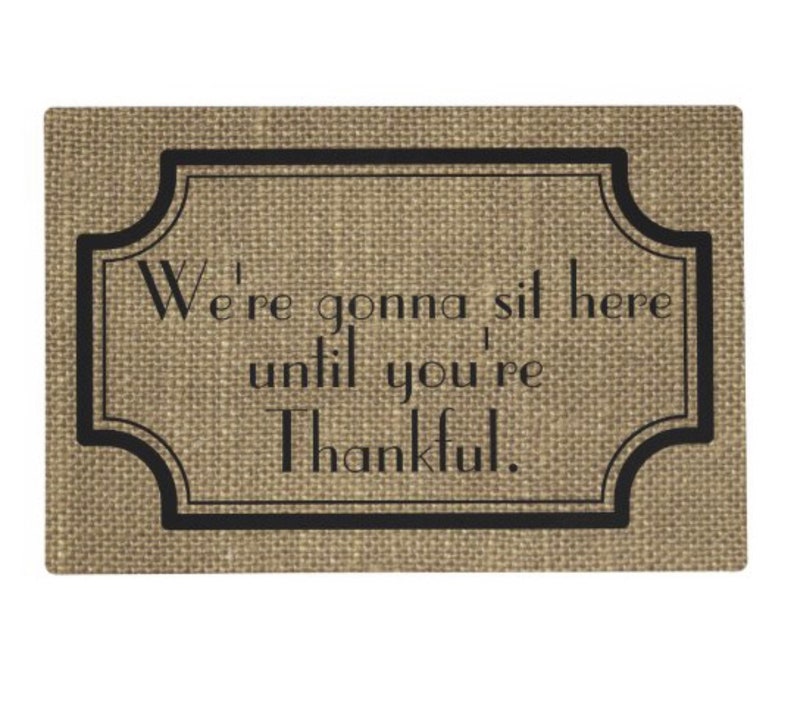 Funny Sayings Thanksgiving Table Placemat Set of 6 Family Etsy