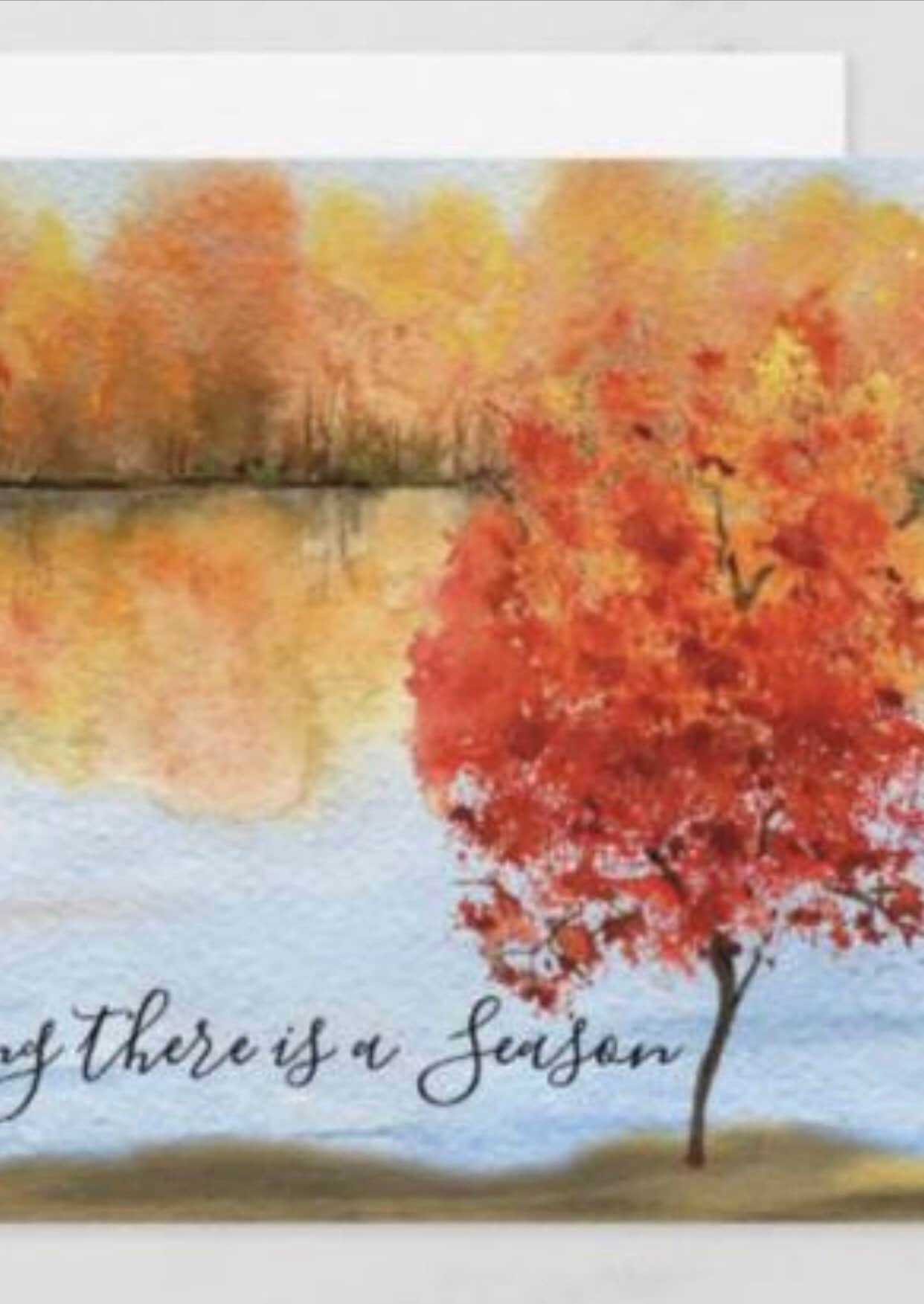 Fall Watercolor Greeting Card Set