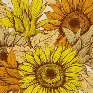 Sunflower Wall Art, Sunflower Print, Poster, Ready to Frame, Sunflower Wall Decor, Sunflower Home Decor, Sunflower Floral Print image 2