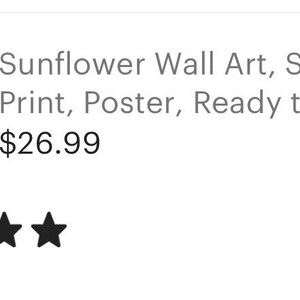 Sunflower Wall Art, Sunflower Print, Poster, Ready to Frame, Sunflower Wall Decor, Sunflower Home Decor, Sunflower Floral Print image 10