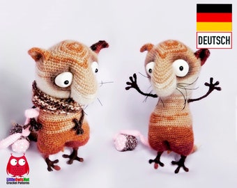 089DE Häkelanleitung Lustiger Kater - Amigurumi PDF Pertseva Etsy