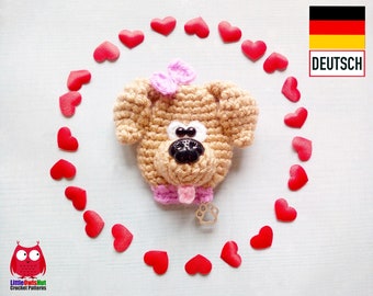 269DE Häkelanleitung Hund Brosche - PDF Knittoy Etsy