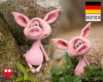 193DE Häkelanleitung Amigurumi Ferkel Fima - PDF Pertseva Etsy