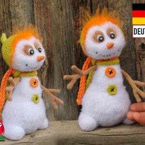174DE Häkelanleitung Schneemann - Amigurumi PDF Borisenko Etsy Borisenko Etsy