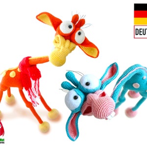 005DE Häkelanleitung - Giraffe George Amigurumi PDF Astashova Etsy