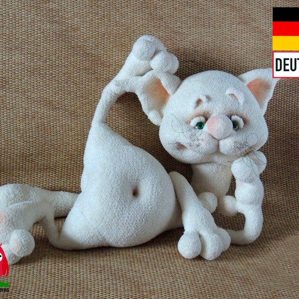 198DE Häkelanleitung Amigurumi Kater Jeremy - PDF Pertseva Etsy