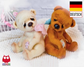 256DE Häkelanleitung Amigurumi Bär Oliver - PDF Ogol Etsy