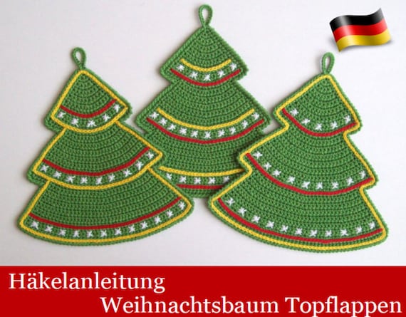 087de Häkelanleitung Tannenbaum Topflappen Pdf Zabelina Etsy