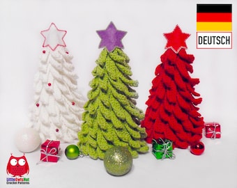 001DE Häkelanleitung Weihnachtsbaum - Amigurumi PDF Sharapova Etsy