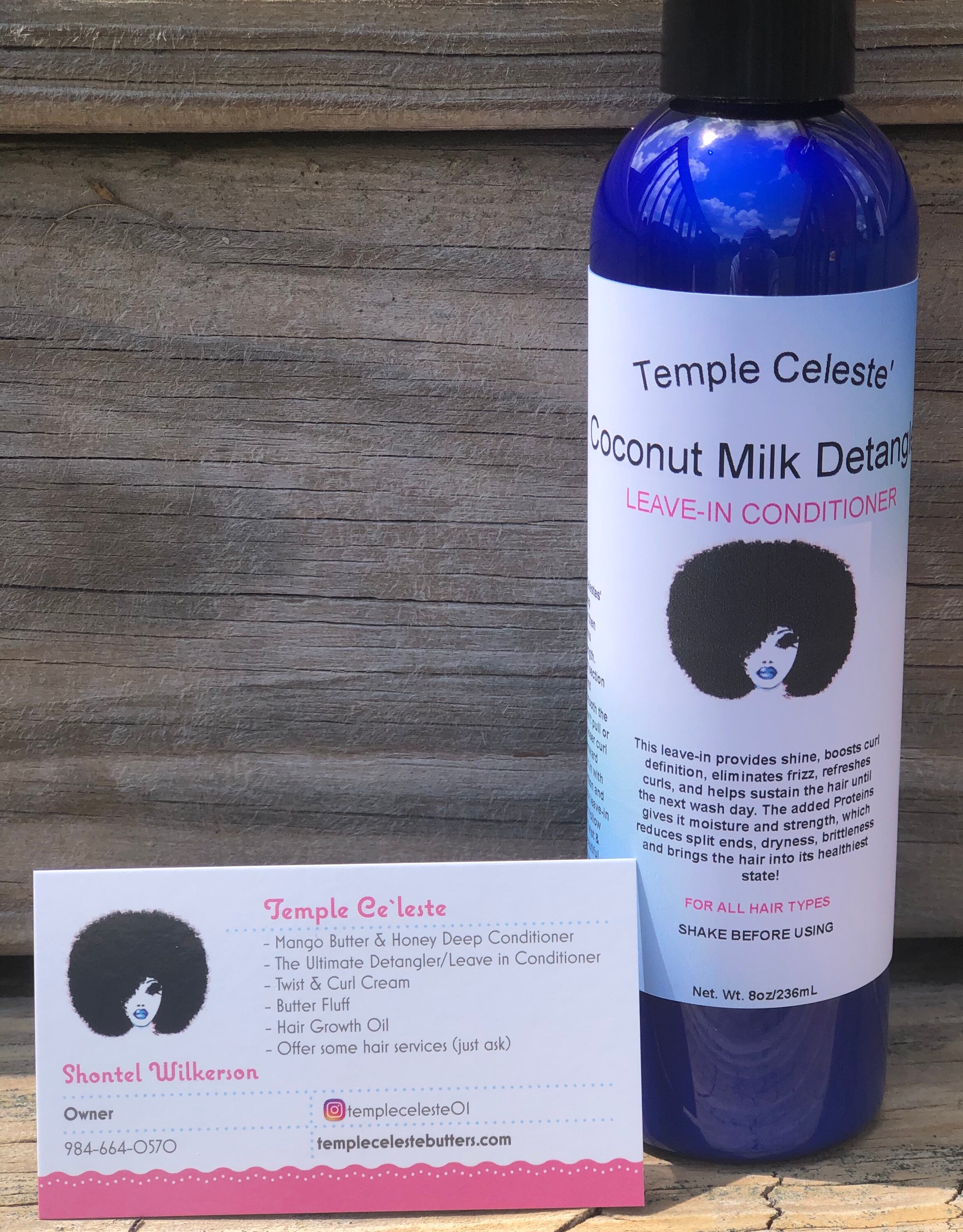 Coconut Milk Detangler/Leave In Conditioner/Curl refresher/Sealant