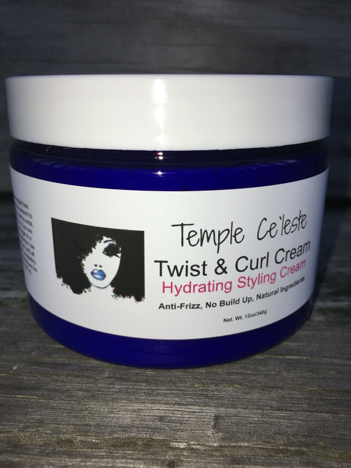 Twist Curl Cream All Natural Hydrating Cream Moisturizer Flax
