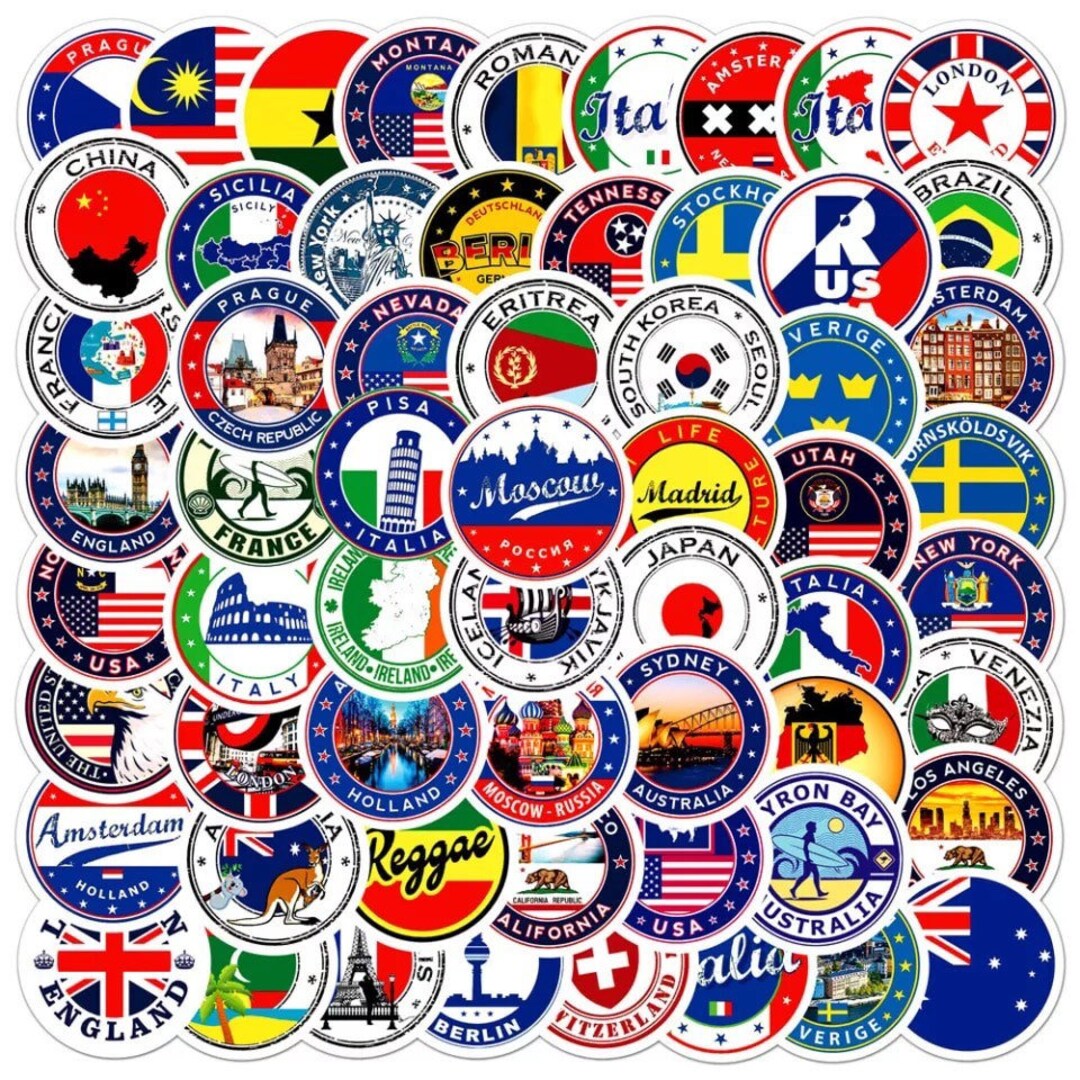 Travel Landmark Tourism Stickers Wholesale sticker supplier 