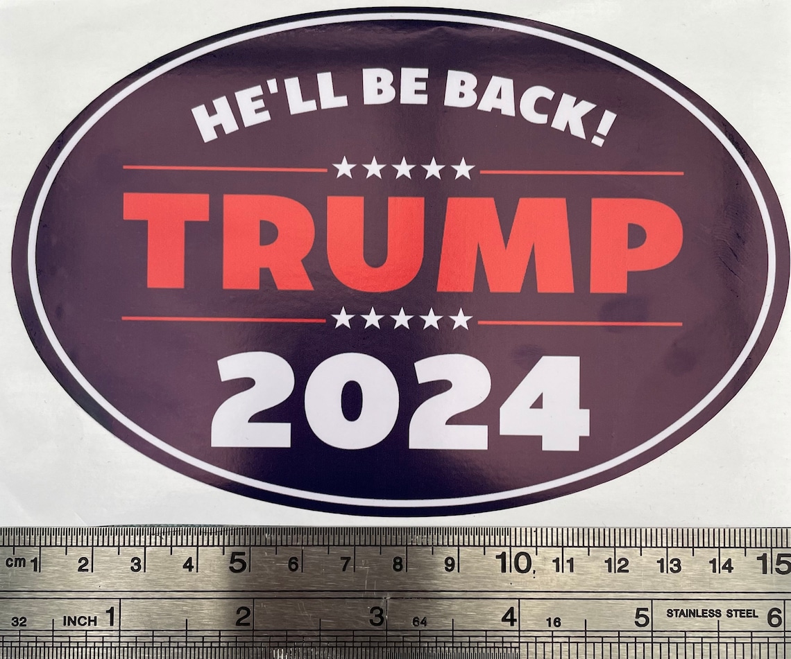 Trump 2024 bumper stickers. Car decals. 2 pack. Etsy