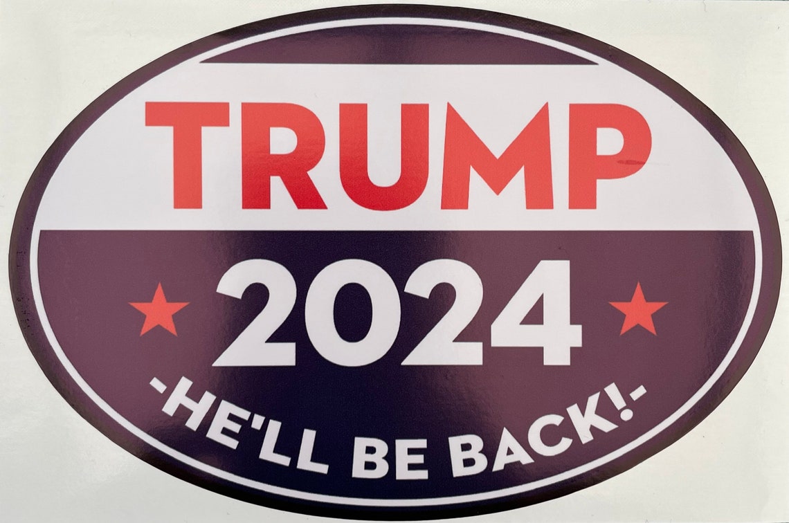 Trump 2024 bumper stickers. Car decals. 2 pack. Etsy
