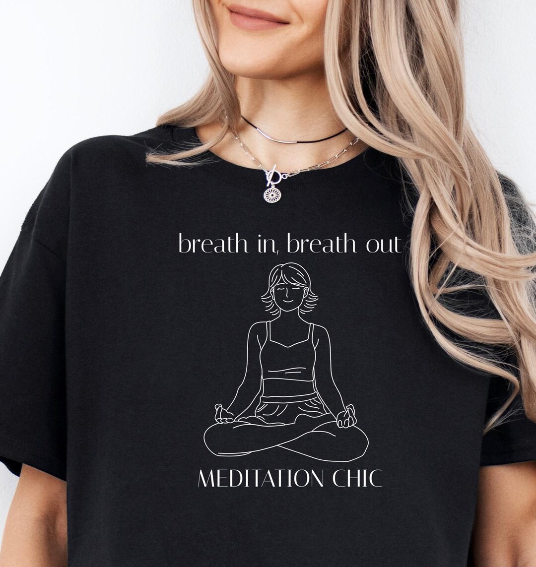 Inhale and Exhale Women’s Yoga T-Shirt | Mindful Wellness Wear
