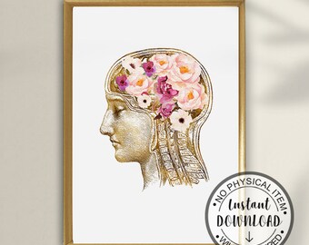 Psychology Art Set Psychology Art Psych Student Graduation Etsy