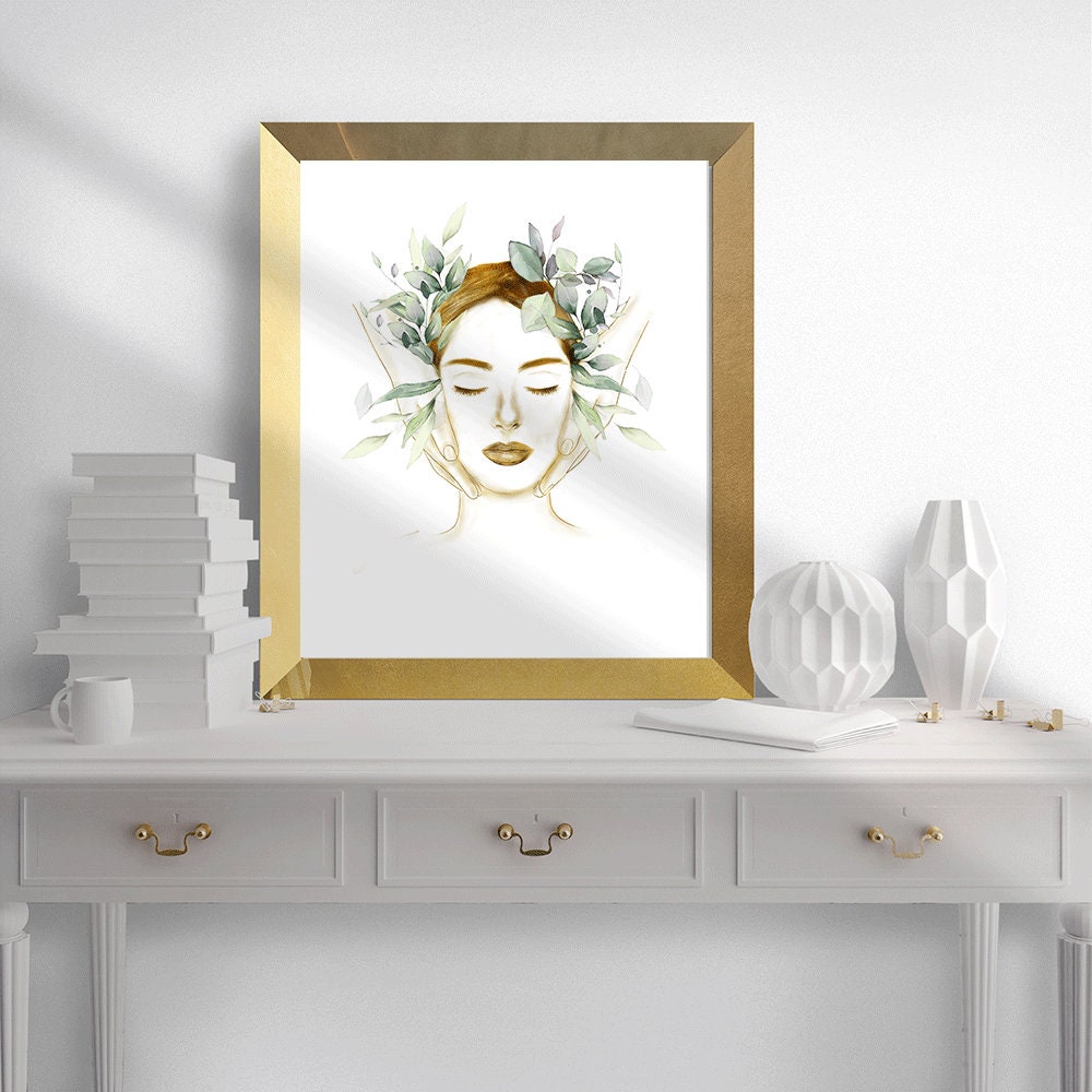 Spa Salon Wall Art Medical Spa Decor Face Massage Decor Etsy
