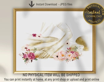 Body Massage Art Print: Wellness Decor (Digital Download)