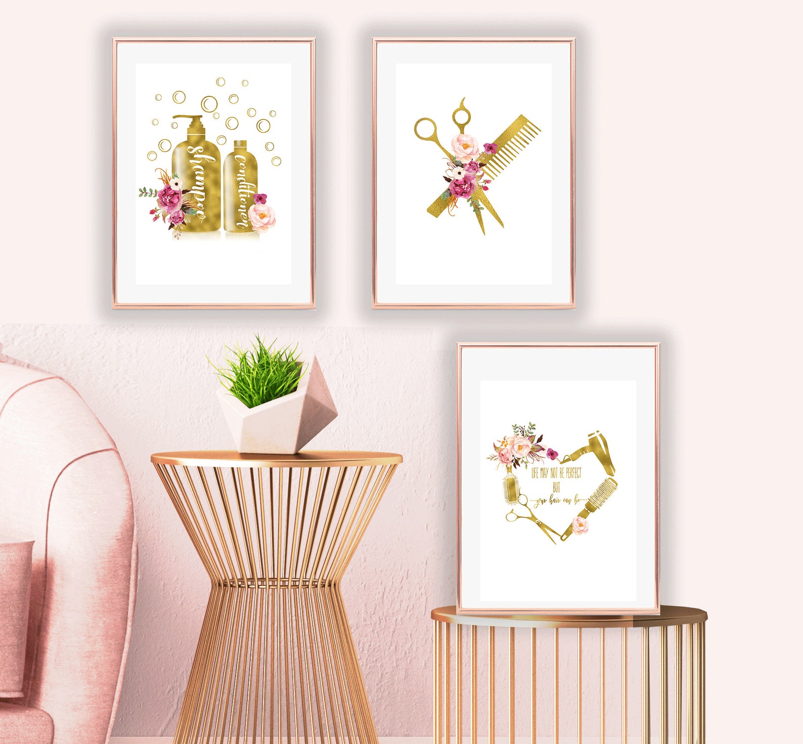 Hair Salon Wall Decor Beauty Salon Poster Hairdresser Gift Etsy