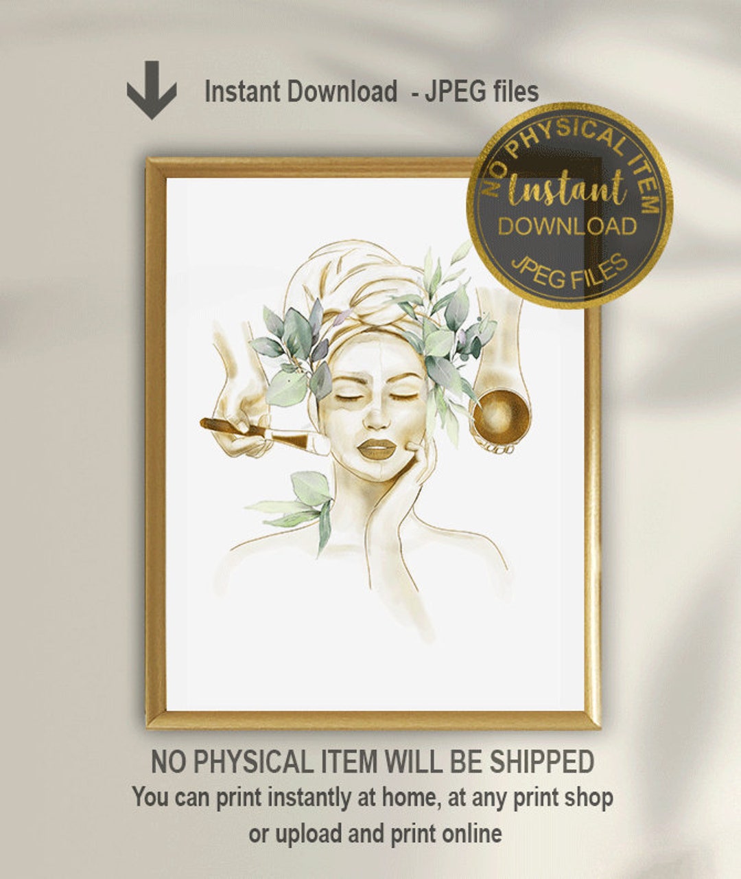 Esthetician Decor, Spa Salon Wall Art, Medical Spa Decor, Facials Decor