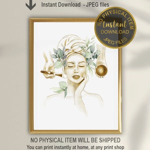 Esthetician Decor, Spa Salon Wall Art, Medical Spa Decor, Facials Decor, Beauty Salon Decor,  Beauty Parlour, Esthetician Artwork, Printable