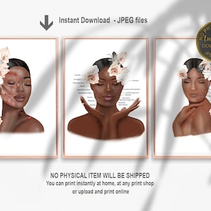 Face Anatomy Art Print: Esthetician Gift, Facial Muscles & Veins (Digital Download)