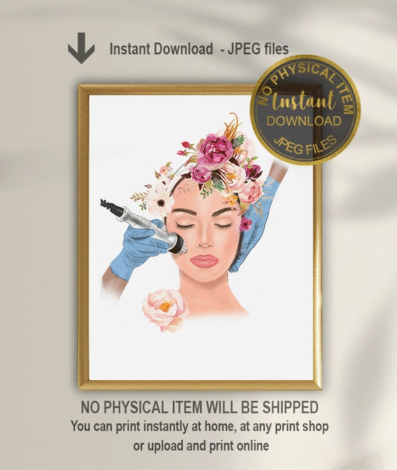 RF Therapy Decor: Medical Spa Art Printable (Digital Download)