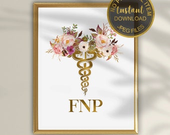 Family Nurse Practitioner Gift, Fnp Nurse Gift, FNP Certification Print, FNP Graduation Gift, FNP Graduation Gift, Nurse School Gift