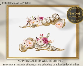 Podiatrist Gift, Feet Anatomy, Feet Art, Chiropractor Office Decor, Orthopedic Gift, Massage Therapy, Podiatry Print, Podiatry Gift