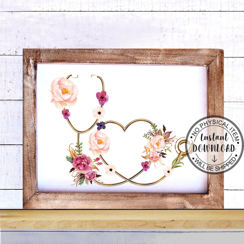 Stethoscope Print Doctor Gift Nurse Gift Medical Student Etsy Canada