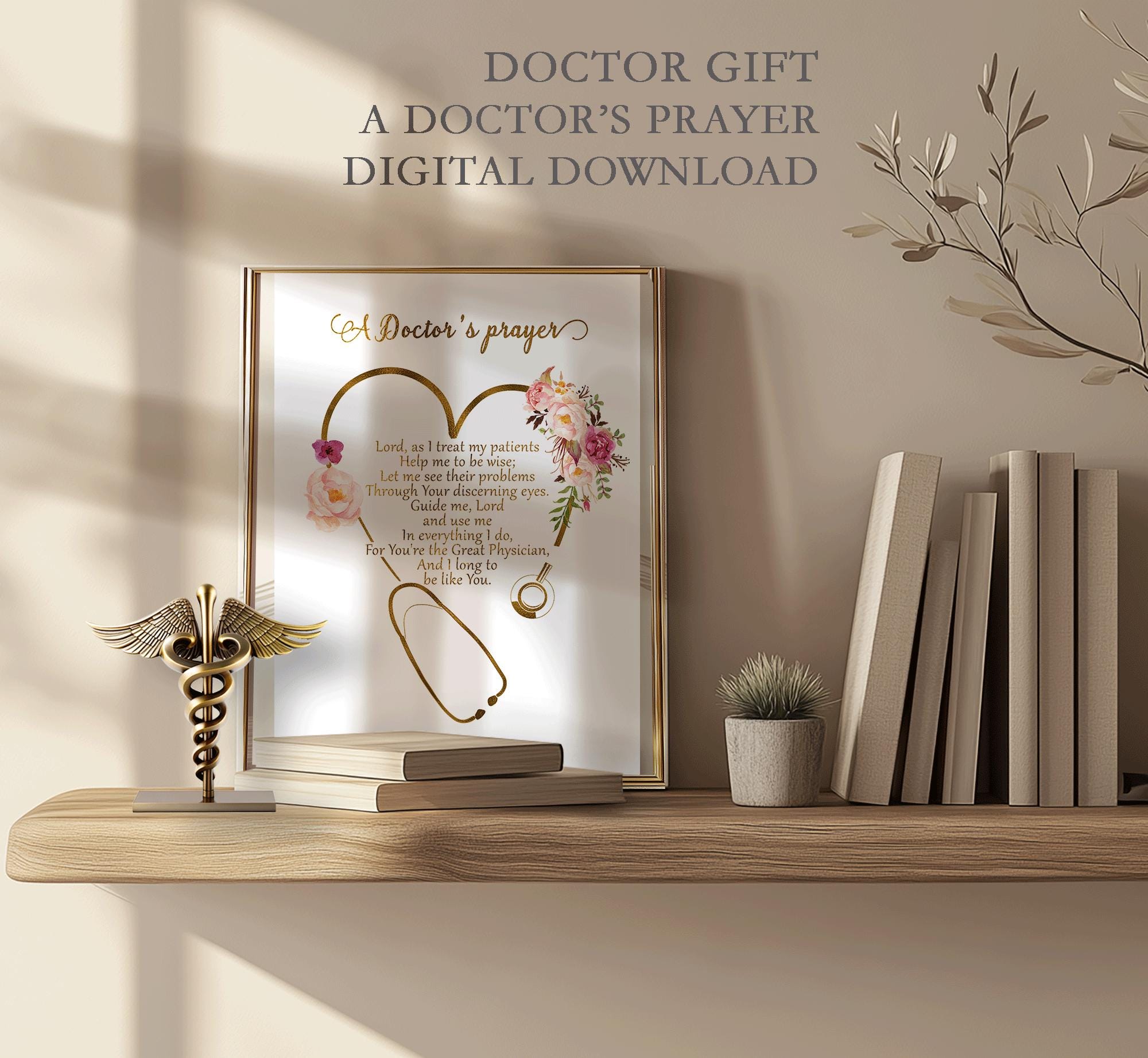 Thank You Doctor Gift Printable, Doctor Office Wall Art, Physician ...