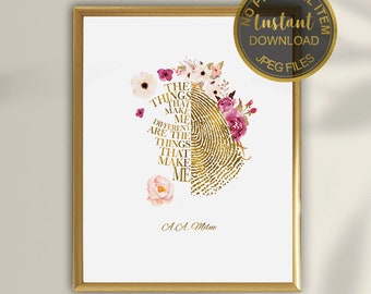 The Things That Make Me Different Psychology Wall Art | Neurodiversity Decor for Therapist, Social Worker Office Printable