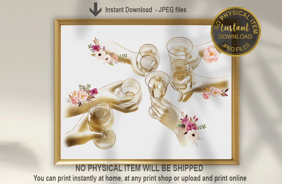 Cheers Art Print, Drink Cheers Print, Bar Wall Decor, Cheers Bar Poster