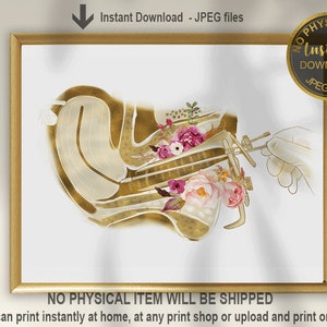 Pap Smear Art Print, Gynecology Wall Art, OB GYN Office Decor, Women’s Health Medical Poster, Printable Digital Download