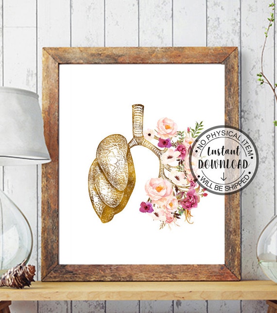 lungs art human organs anatomy doctors office decor gifts for doctor lungs wall art doctor wall art medicine poster anatomy art print gifts for doctors office