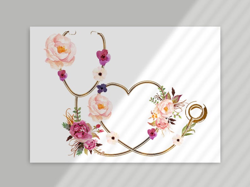 Stethoscope Print Doctor Gift Nurse Gift Medical Student Etsy