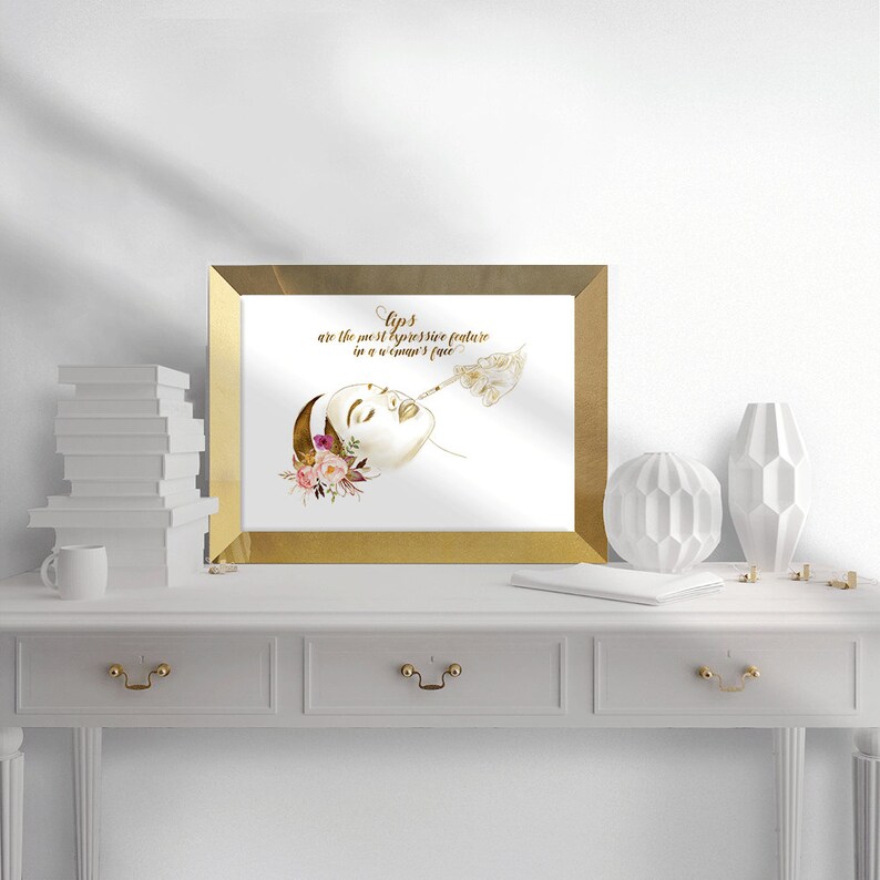 Lip Injections Art Print – Medical Spa Wall Art, Aesthetic Clinic Decor, Lip Filler Illustration for Treatment Room (Digital Download) image 4