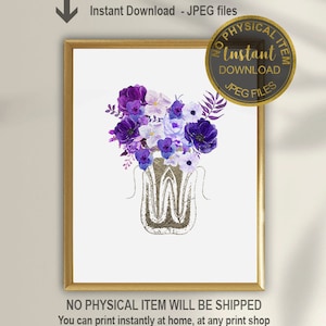 Dental Assistant Gift, Dental School Graduation, Dental Hygienist Office Decor, Dentist Office Art, Dentist Wall Decor, Dental Assistant Art