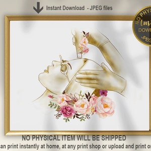 Laser Skin Treatment Art,Printable, Cosmetic Skin Care Decor, Deramatologist Gift, Laser Clinic Decor, Cosmetic Dermatology, Esthetician